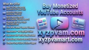 Buy Monetized YouTube Channels