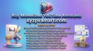 Buy Monetized YouTube Channels