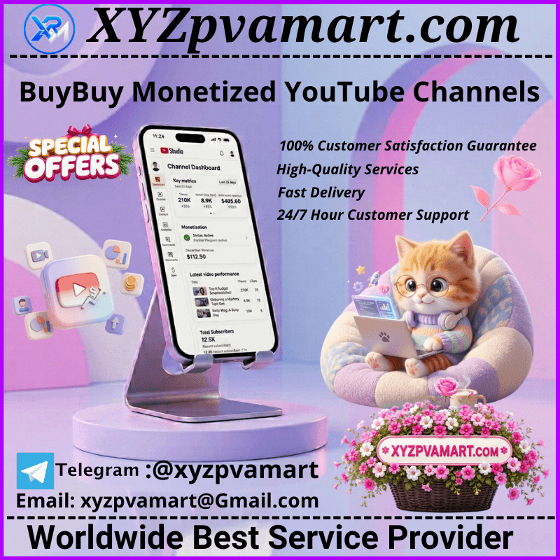 Buy Monetized YouTube Accounts